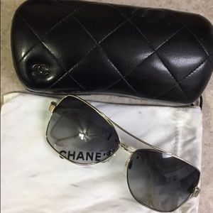 Chanel sunglasses with case